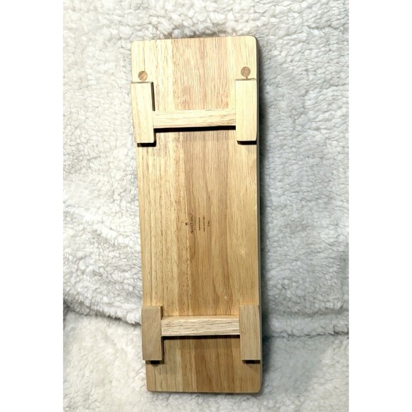 Hearth & Hand Magnolia Foldable Wood Serving Tray 19” Brown Portable Table Stand - Picture 9 of 9